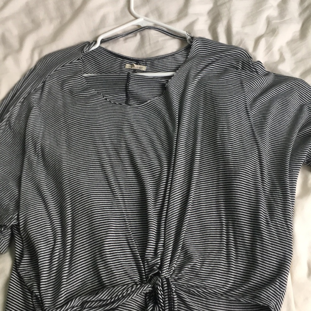 Crop top baggy shirt